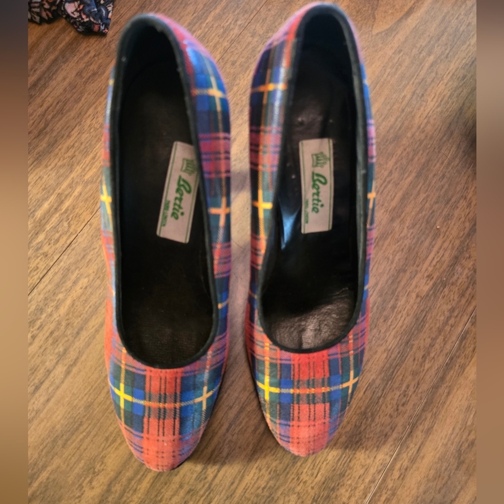 Bertie Paris London Plaid Women's Heels